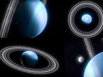 未来主义落地摆件 天王星土星 行星系统银河系 太阳系黑洞 星球外星球太空