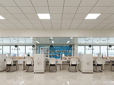 极简医院 医院采血站 采血窗口