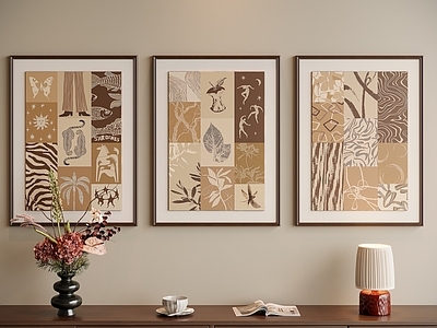 中古风组合画 中古风组合装饰画