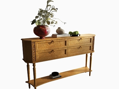 中古风玄关柜