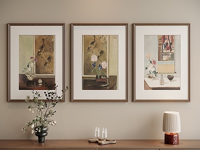 中古风组合画 中古风组合装饰画