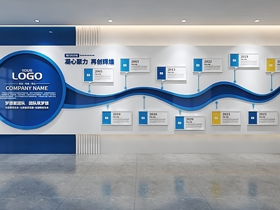 文化墙 企业历程文化墙 公司发展文化墙