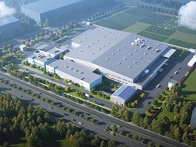 现代主义厂房 厂房建筑 工业建筑 厂区
