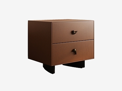 中古风床头柜