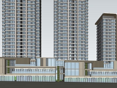 现代小区建筑