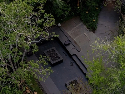 卡座节点 户外下沉卡座 新中式会客卡座