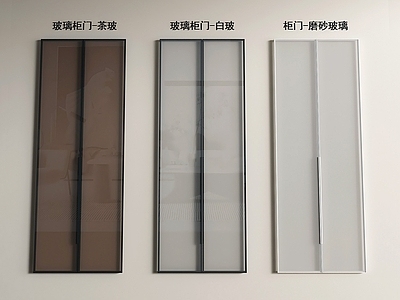 极简柜门 玻璃柜门 柜门 衣柜门