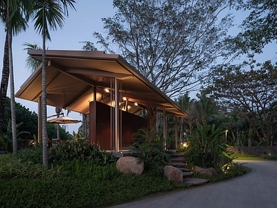 廊架 现代异形景观廊架 现代坡屋顶廊架 现代驿站景观亭 野趣休息亭景墙
