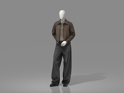 极简更衣室 服装店模特