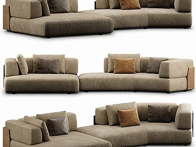 意式极简沙发组合 minotti