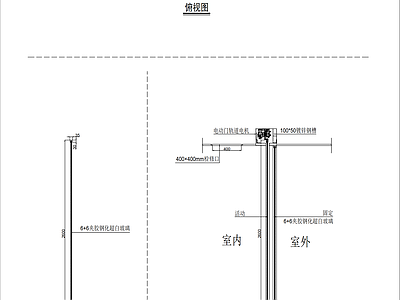 其他节点详图 电动门节点图