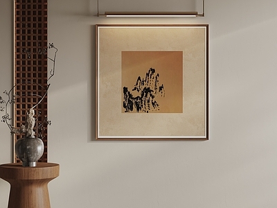 新中式山水画 复古山水装饰画 水墨装饰画 写意装饰画