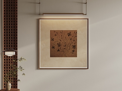 新中式宋式挂画 写意装饰画 禅意挂画 中式墨卉挂画