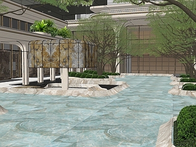 现代商业综合体景观 展示区景观