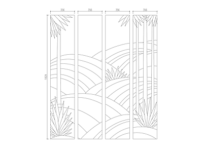 其他节点详图 竹画