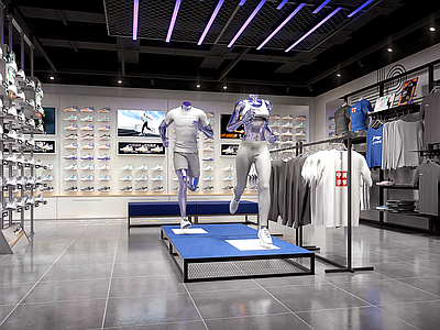 现代专卖店 运动品牌店 服装店 鞋店 体育用品店
