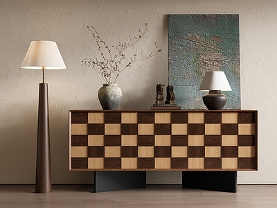 中古风条案 侘寂玄关柜 端景柜 装饰柜 矮柜