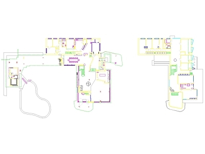 别墅建筑 现代别墅平立图纸 简约别墅建筑图纸 独栋别墅套图 别墅平面立面方案