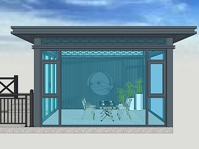 新中式小公建 新中式凉亭