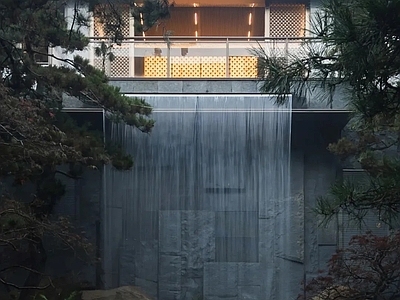 跌水景观 跌水及水循环水景