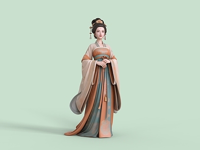 中式女人 古风美女 汉服美女 唐装 汉唐风