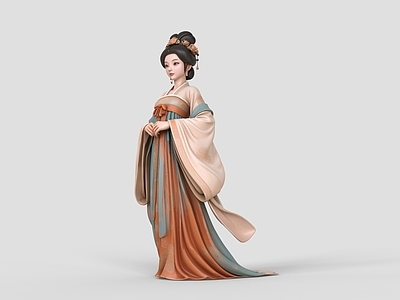 中式女人 汉服美人 古风美女 唐装 汉唐风