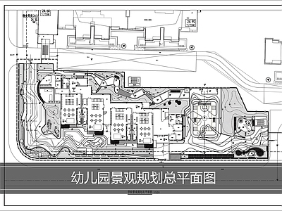 幼儿园景观 幼儿园景观总平面 学校景观平面