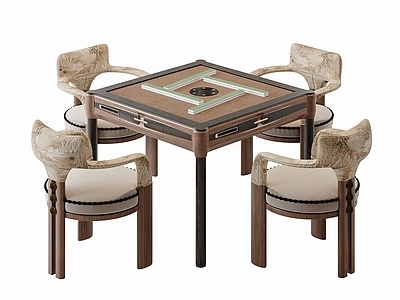 中古风其他桌椅 麻将桌 棋牌桌 休闲椅