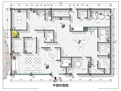 宠物店 宠物店平面图 宠物医院 宠物中心 猫狗治疗 猫咖狗咖