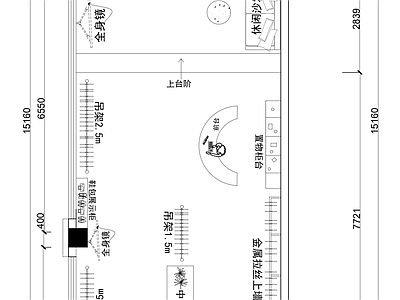 服装店 两层服装店平面图 服装店平面布局图