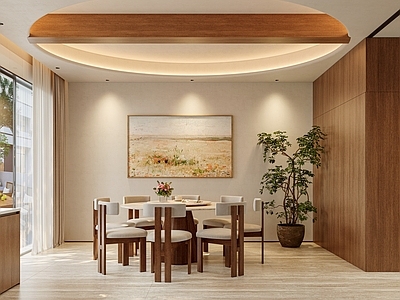 奶油风家居餐厅 自然风餐厅 奶油风餐厅 奶油风餐桌 圆餐桌