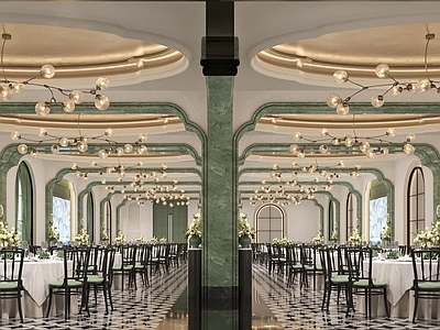 法式酒店餐厅 宴会厅