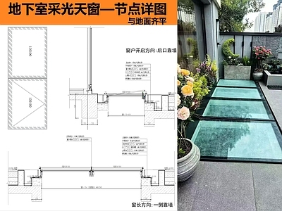 窗节点 采光天窗 地下室天窗 威卢克斯天窗