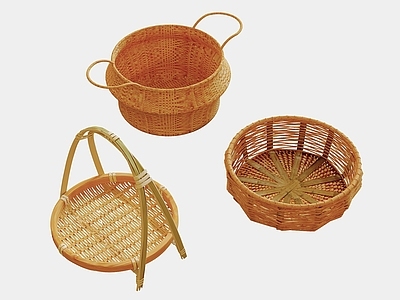 中式其他生活用品 竹筐