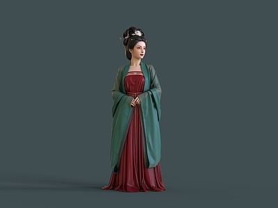 新中式女人 古风美人 古装美女 汉服美女 唐装