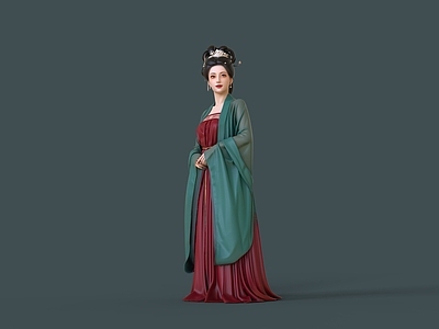 中式女人 古装美人 汉服美女 唐代服饰 汉唐服饰