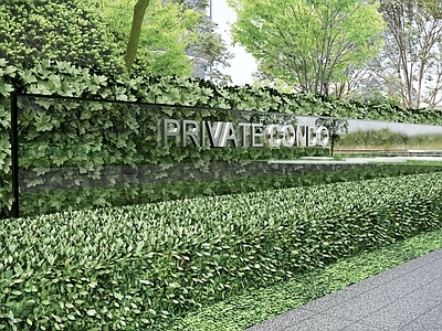 景墙 玻璃LOGO景墙 现代玻璃景墙 玻璃简约景墙