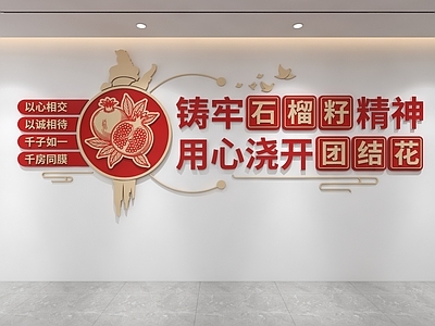 文化墙 石榴籽文化墙 民族团结文化墙