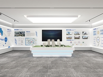 现代简约其他办公区域 展厅 售楼处 科技展厅 展厅设计 办公展厅