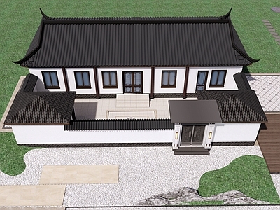 中式古建四合院