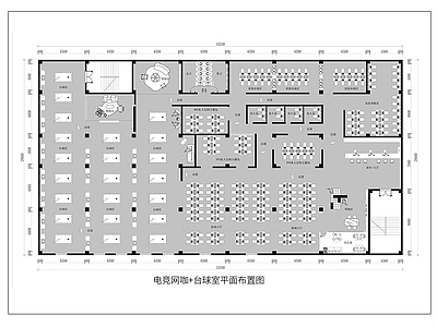 台球厅 台球室平面图 台球厅平面图 休闲娱乐空间