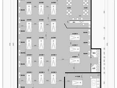 台球厅 台球室平面图 台球厅平面图 休闲娱乐空间