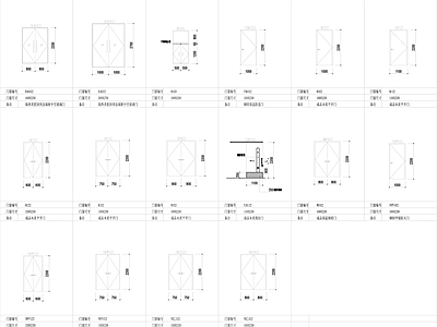 产业园建筑 某办公楼门表