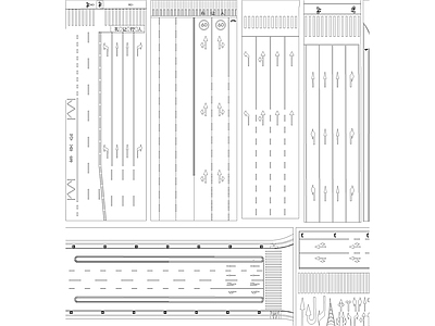 交通工具图库 车道交通标识