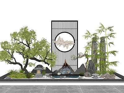 新中式景观落地摆件