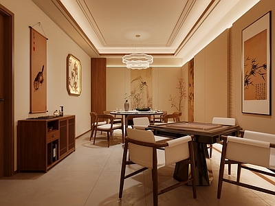 新中式包厢 宋氏包间 餐厅 包间