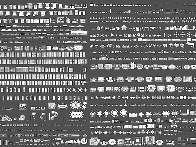 家具图库 家具家私图块 集合图块