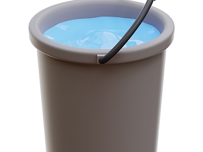 极简落地摆件 水桶 卡通水桶 塑料桶