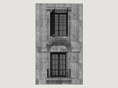 欧式古建窗户组合 海派建筑窗户 民国风窗户 欧式建筑窗户