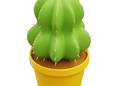 现代沙漠植物 仙人球